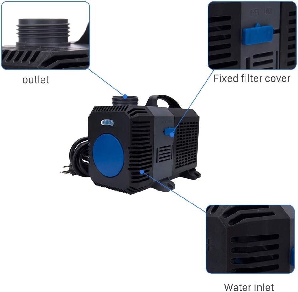 Submersible Water Pump for Aquarium Fish Pond Hydroponics 3200GPH - 4200GPH