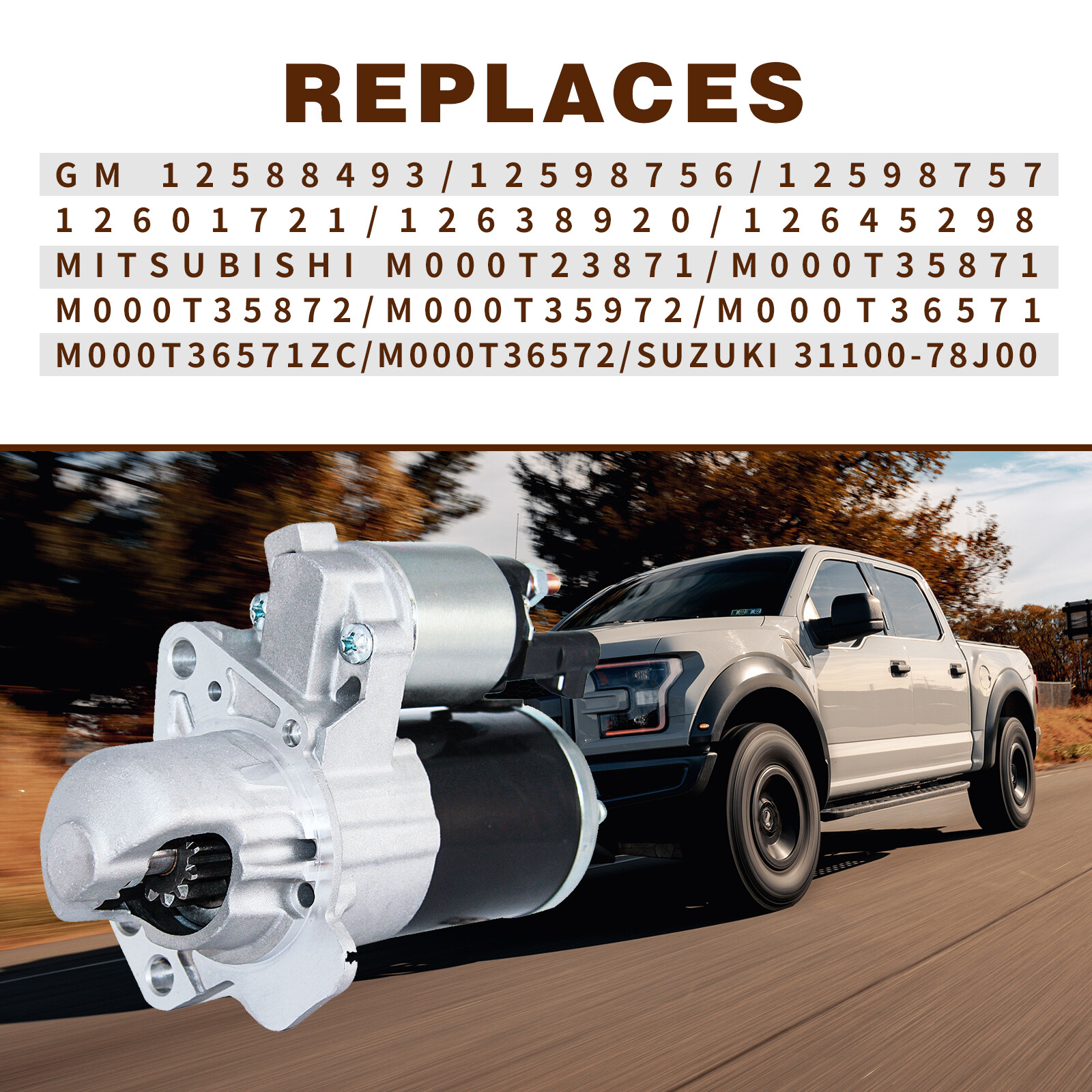 New Starter for Gmc Acadia Buick Enclave LaCrosse Chevy Impala Traverse Equinox