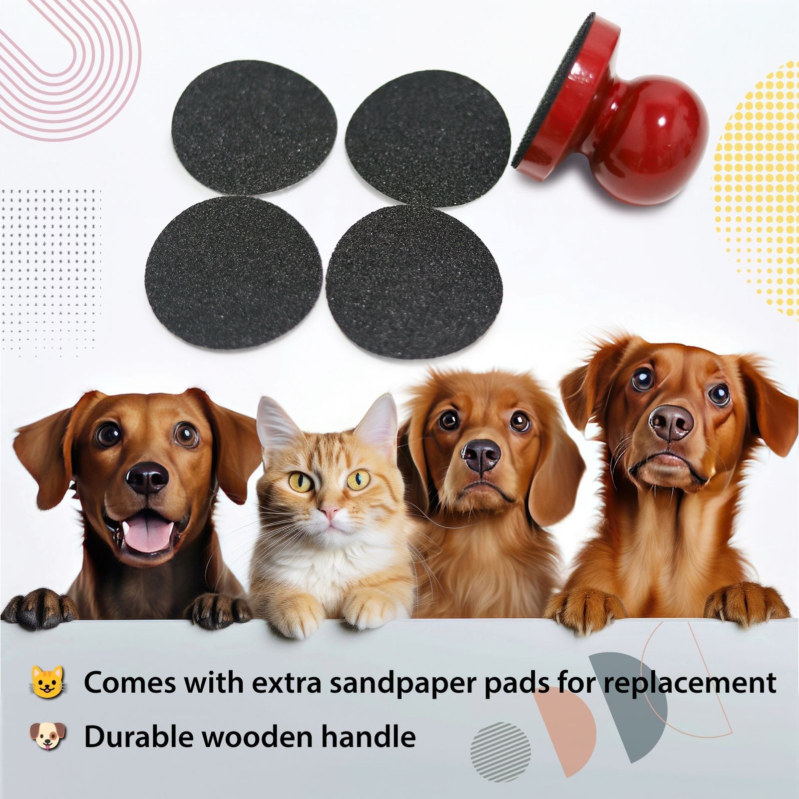 Dog & Cats nails file - Stress-Free Nail Filing. Includes Additional Sandpapers!