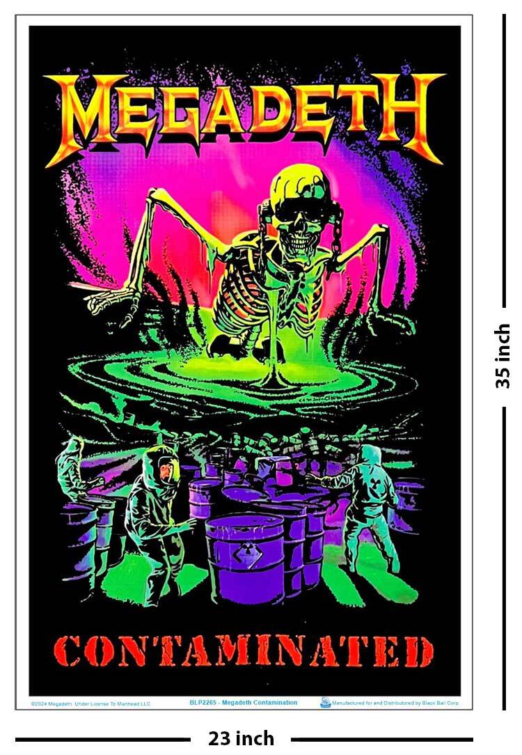 Megadeth - Contamination Blacklight Poster 23" x 35"