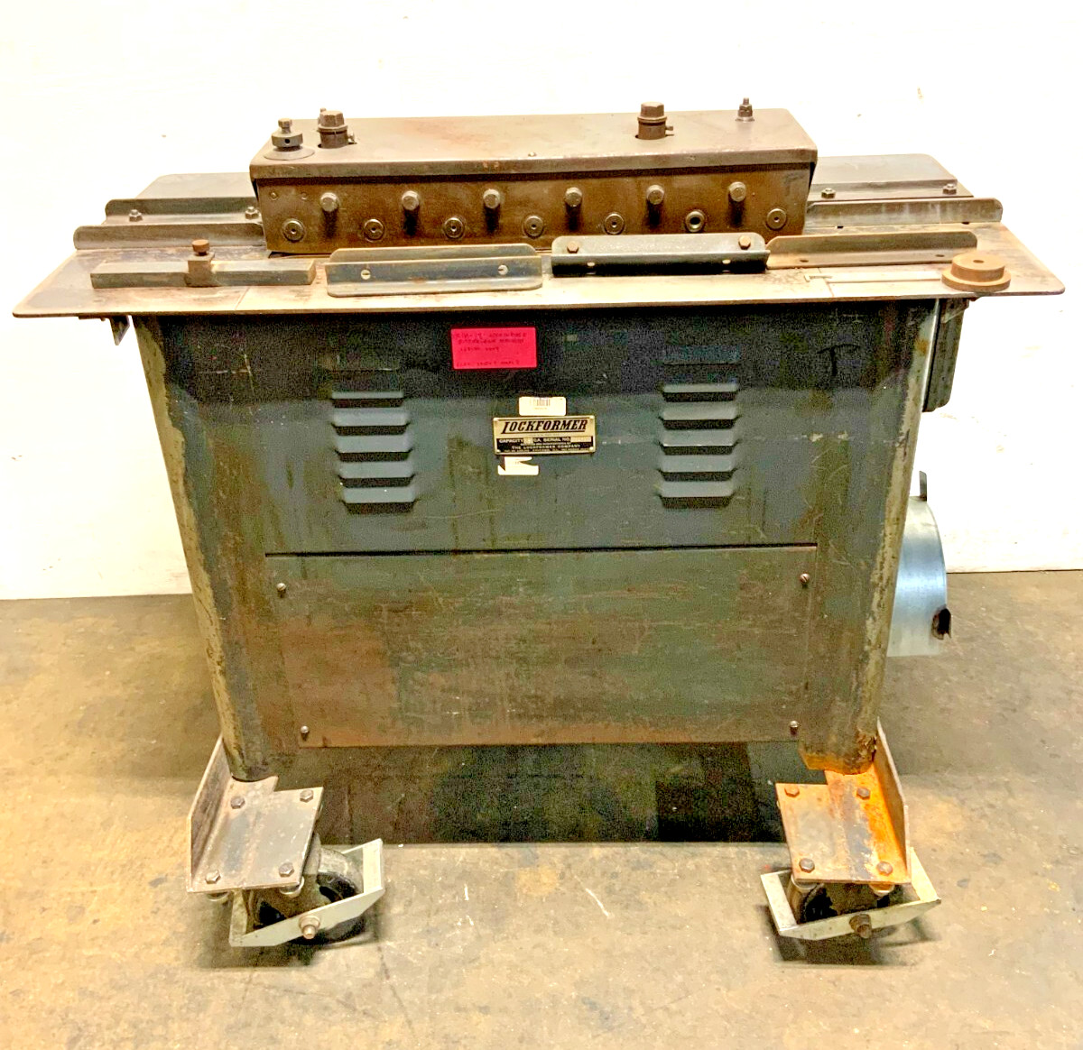 Pittsburgh Lockformer 18 GA Gauge Roll Cleat Former 440v  3ph Flanger Machine