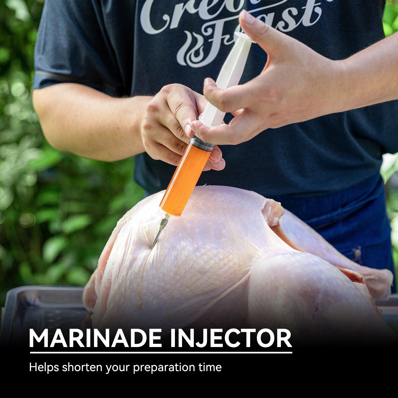 Creole Feast 30 Qt. Turkey Deep Fryer Pot Outdoor BBQ Cooker Thanksgiving Day