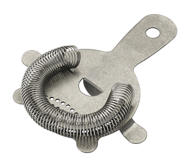 Winco BABS-6CS After 5 Crafted Steel Finish 4-Prong Bar Strainer