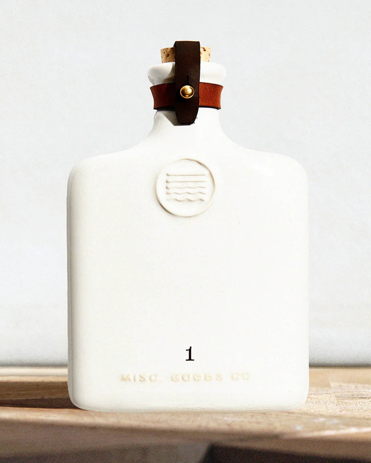 Misc Goods Co. Ivory Ceramic Flask