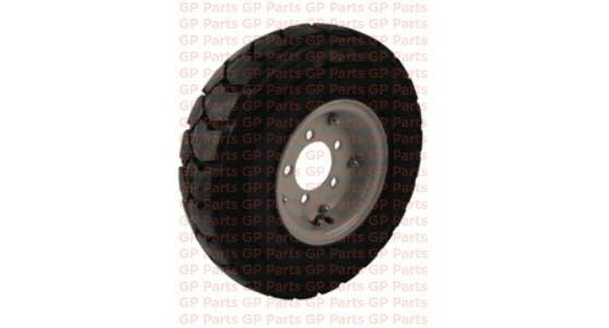 Tennant 47550, TIRE ASSY, 5.00 X 8, 10PR, AIR FILLED, 5H, SPLIT RIM, 6550, 6600