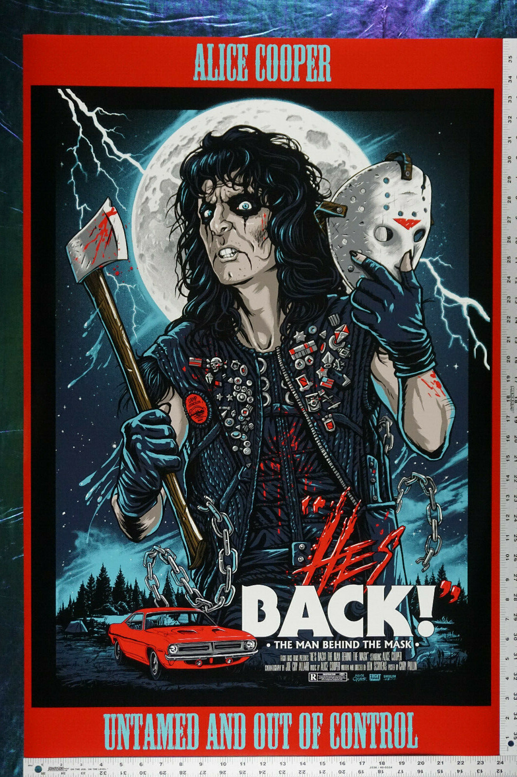 Alice Cooper He's Back Man Behind the Mask Music Poster Red 24X36 New ACHB
