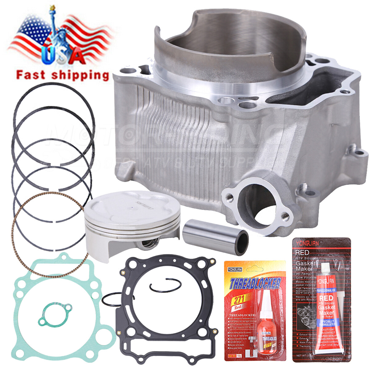 For YFZ450 YFZ 450 Top End Rebuild Cylinder 95mm Bore 11.4:1 Piston Repair Kit