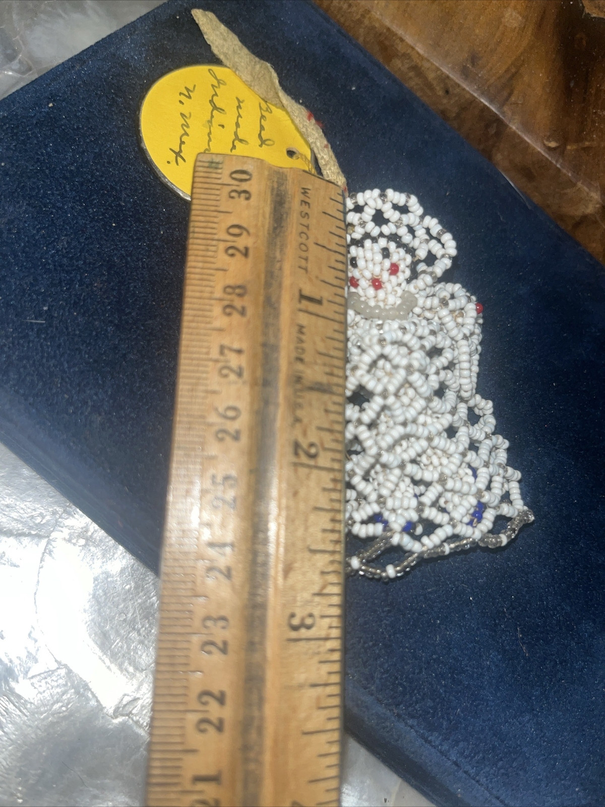 1930’s VINTAGE Beaded Bride NATIVE AMERICAN 2 1/2” New Mexico Christmas Ornament