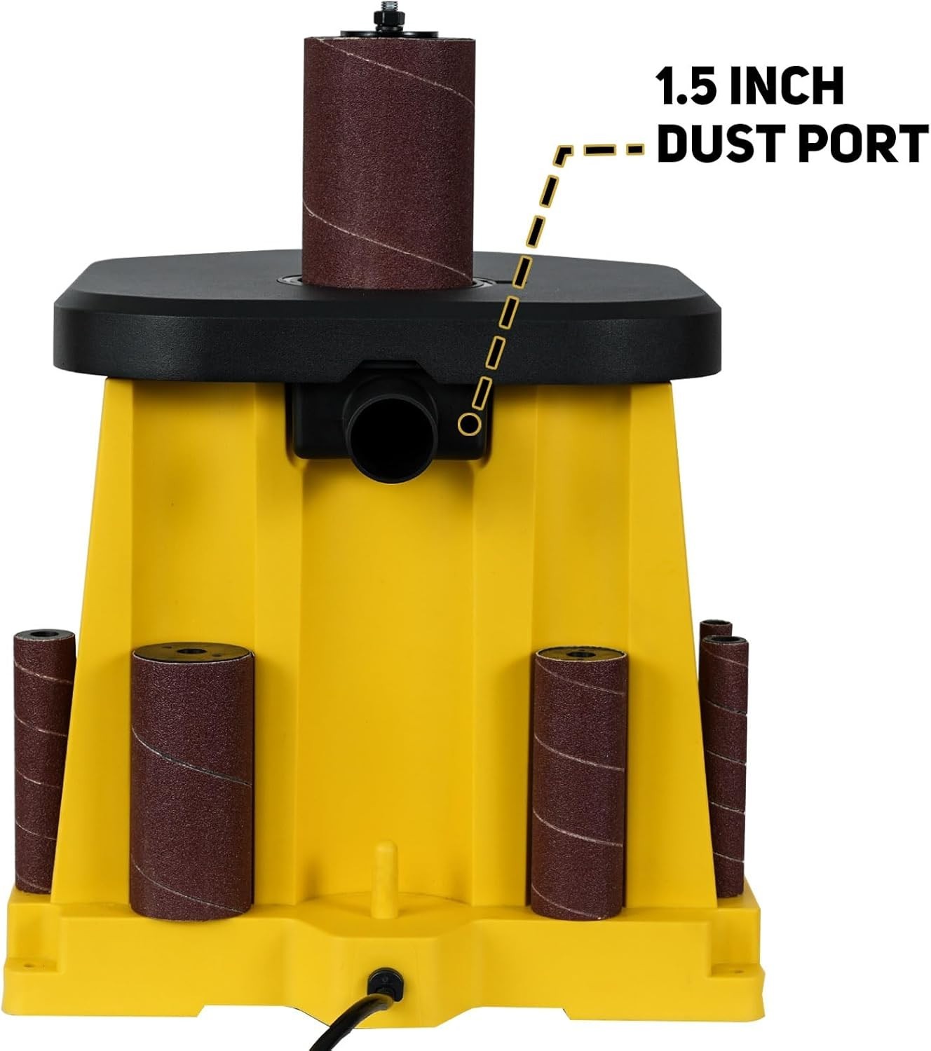 1000-1800RPM 4A Variable Speed Oscillating Spindle Sander with Sanding Sleeves