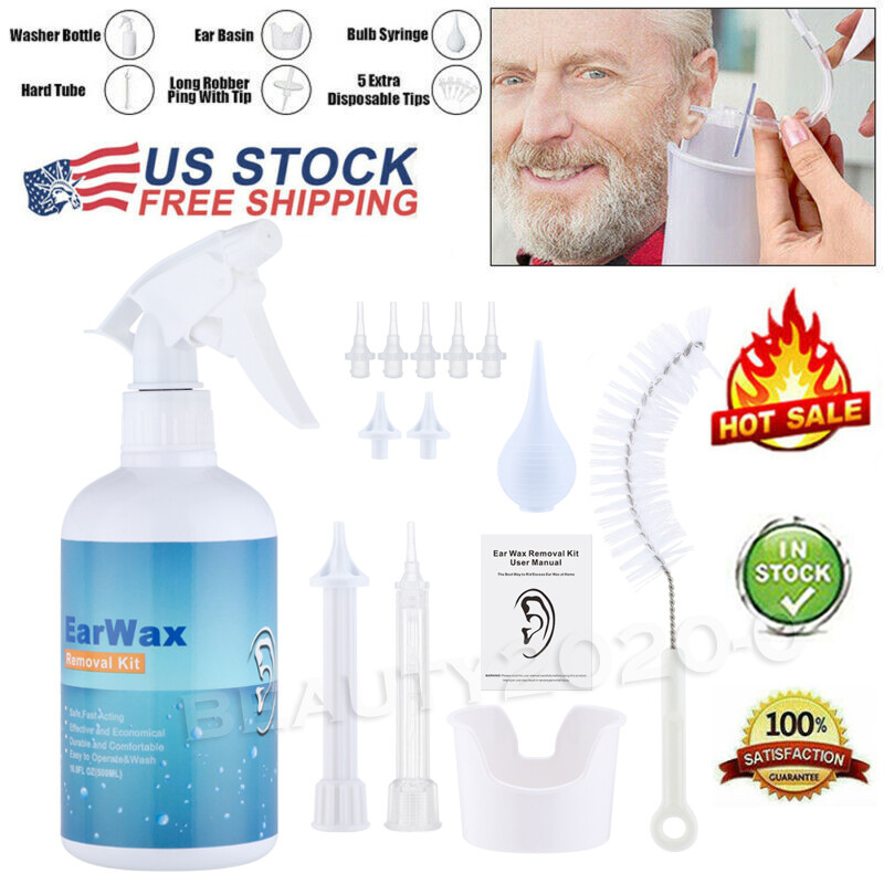 500 Ml Ear Wash Earwax Removal Tool Kit Ear Irrigation Washer Bottle System USA