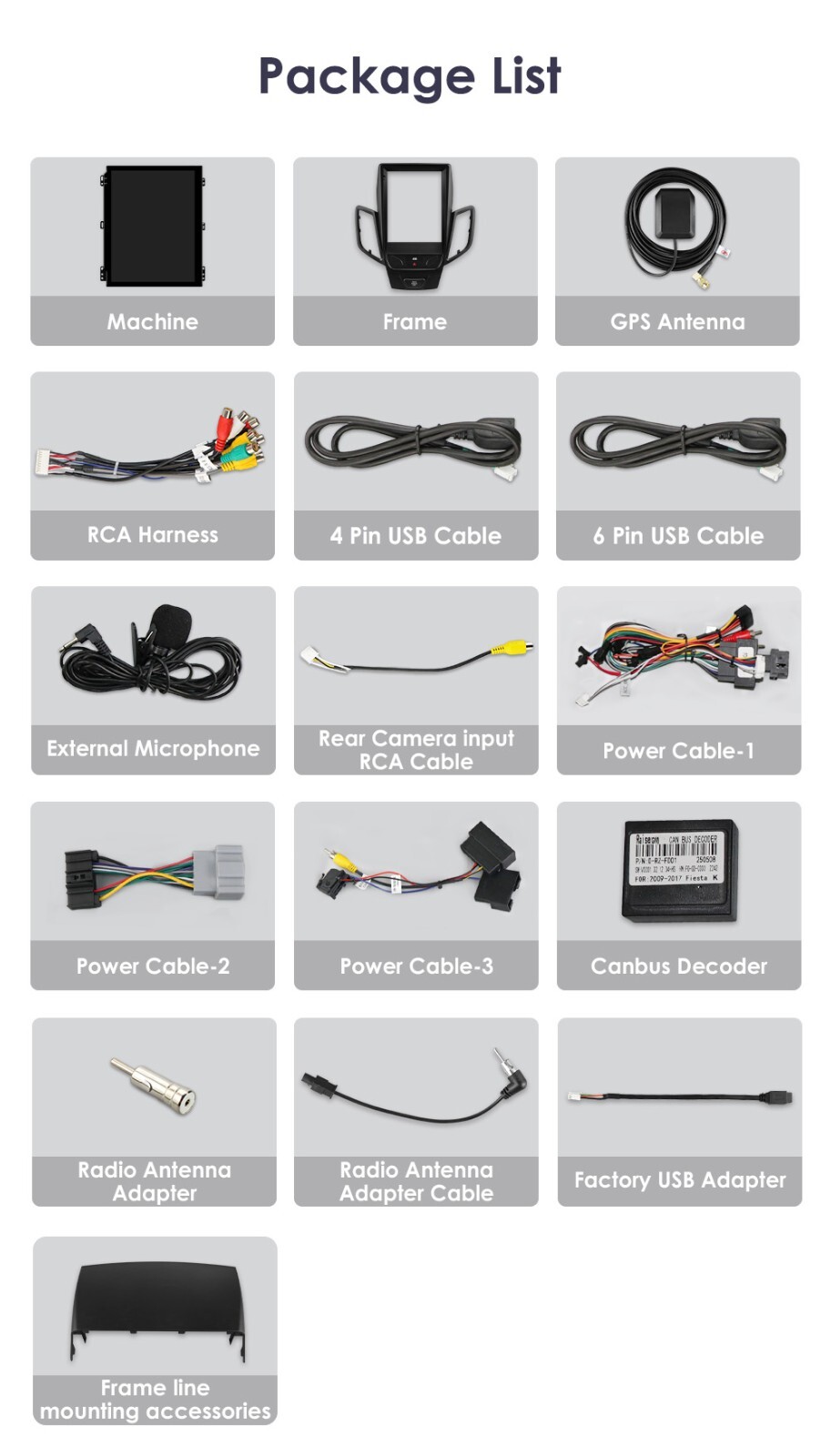 For 2009-2016 Ford Fiesta 9.7" Screen Stereo Radio Android 14 GPS Navi Carplay E