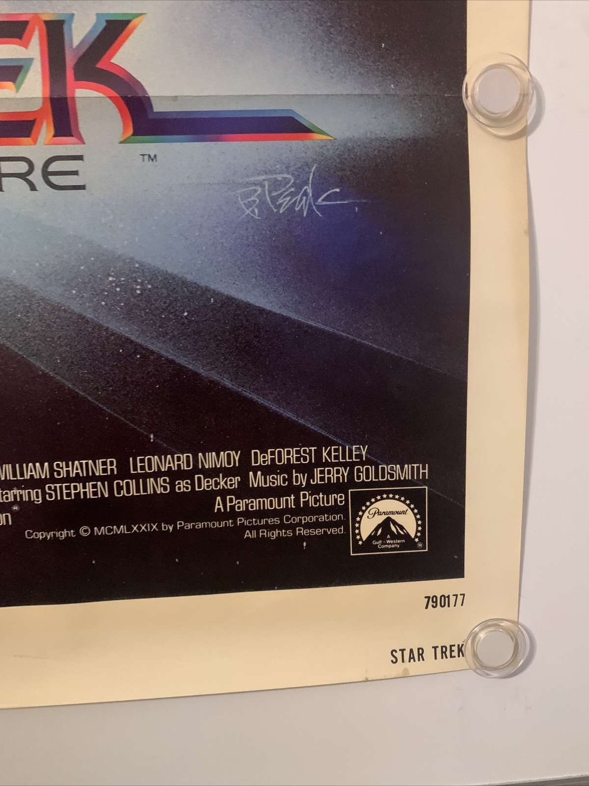 STAR TREK Original One Sheet Movie Poster 1979