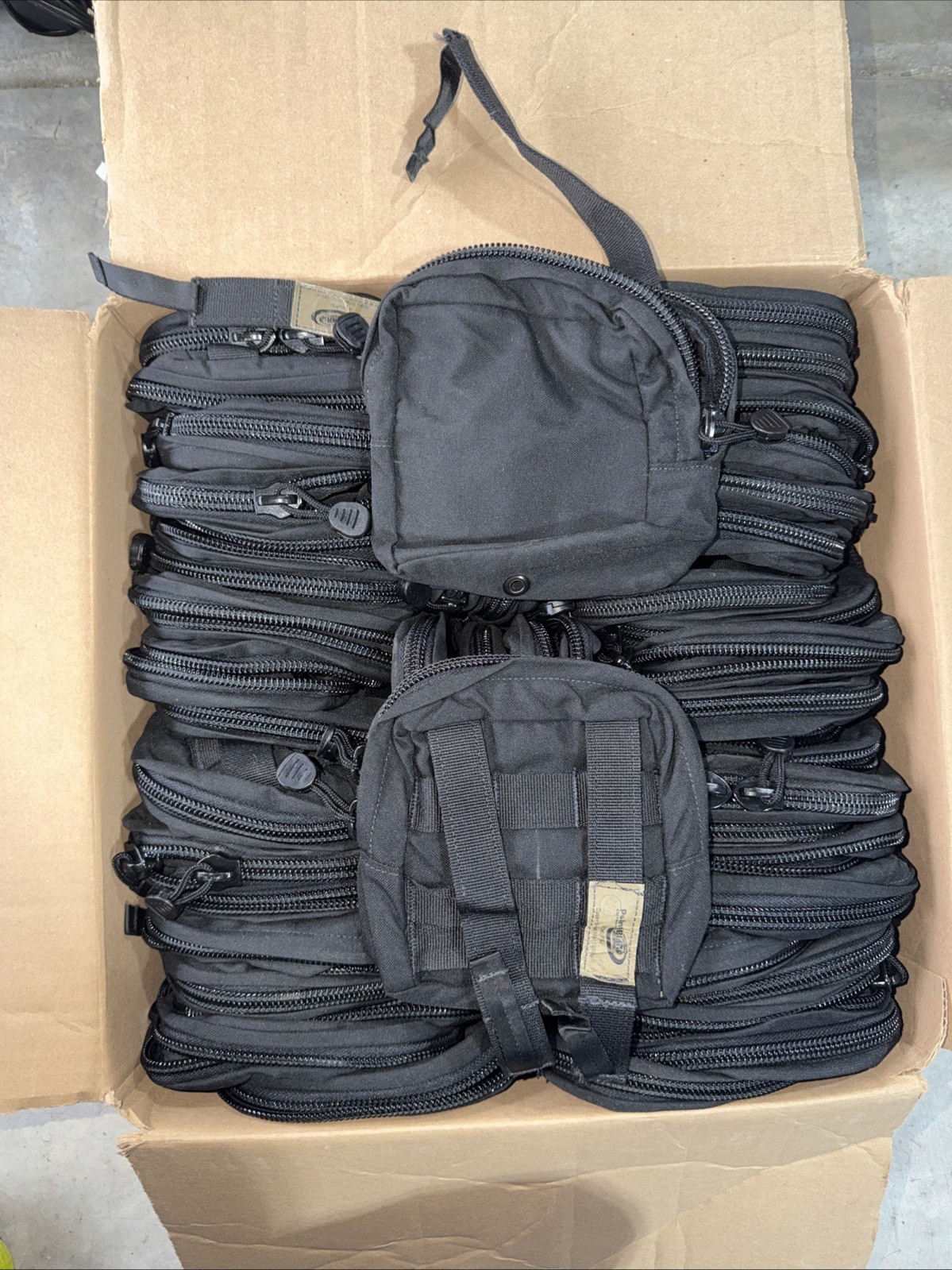 Point Blank Zipper 5.5W×6"H Vertical Utility Pouch Product #PCHUP0J Black MOLLE