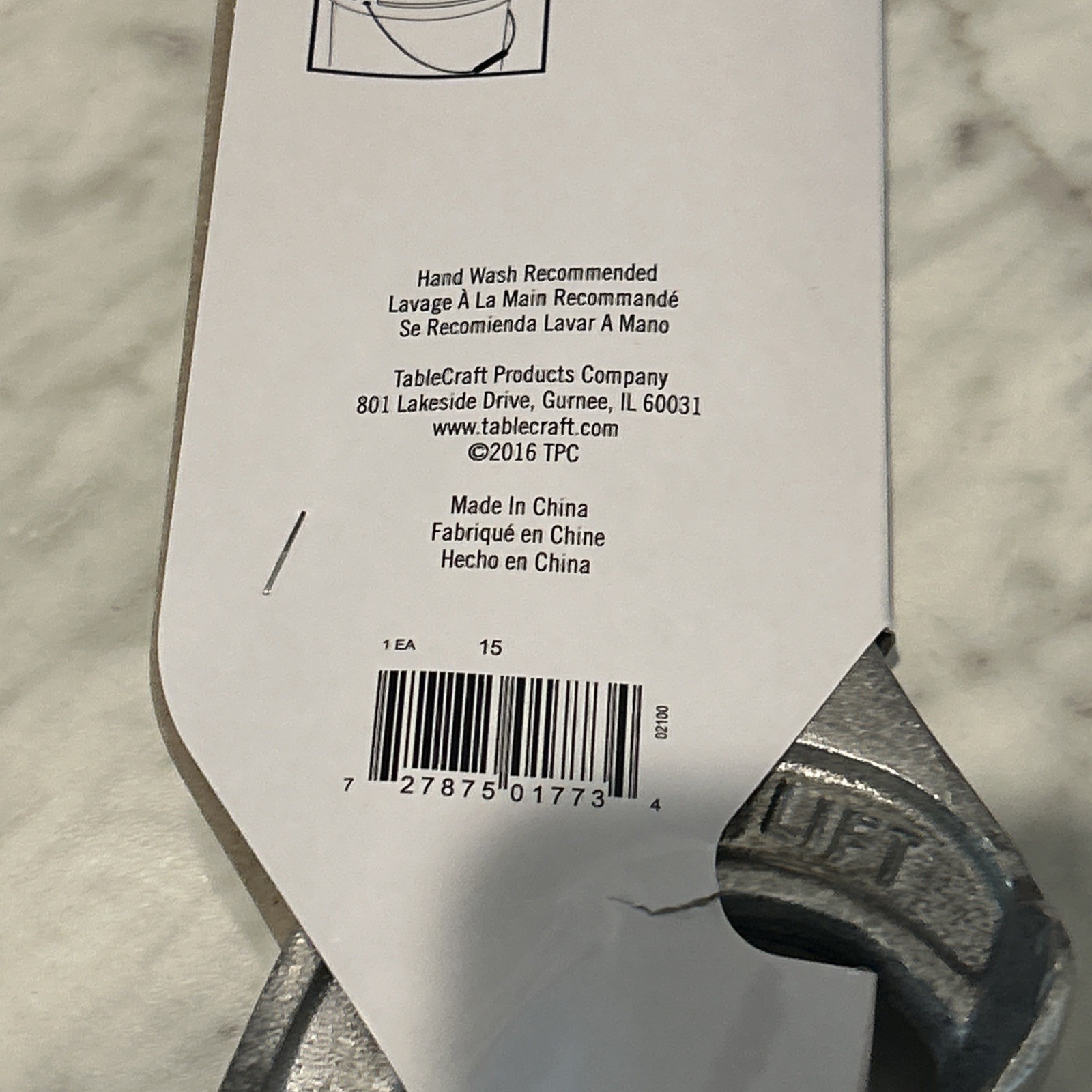 TableCraft 15 Cast Aluminum 16" Pail Opener