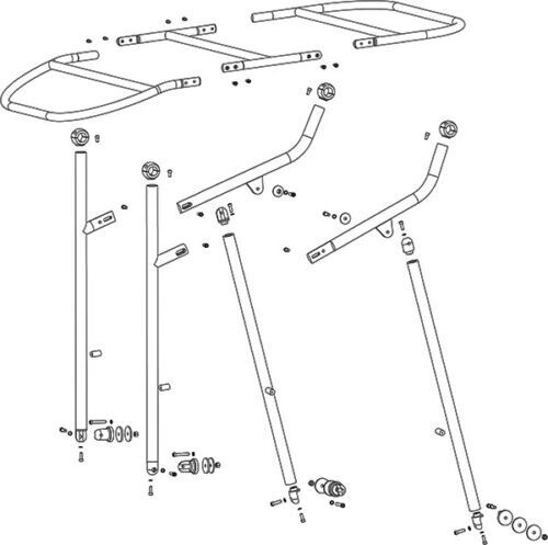 Dolphin Smart Heavy Duty Boat T Top Height Adjustable Fishing T Top Anodized