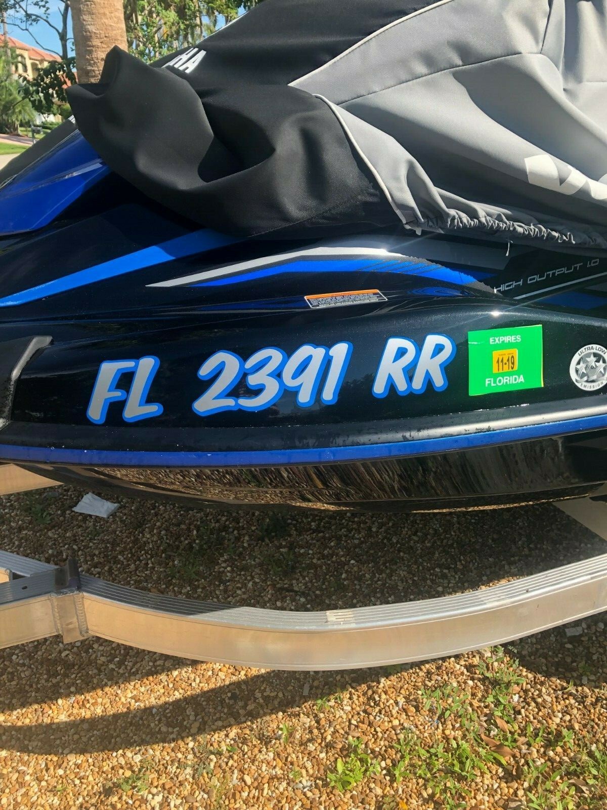 Boat Registration Number PAIR Lettering Decals Vinyl Vessel 3" X 18" hull