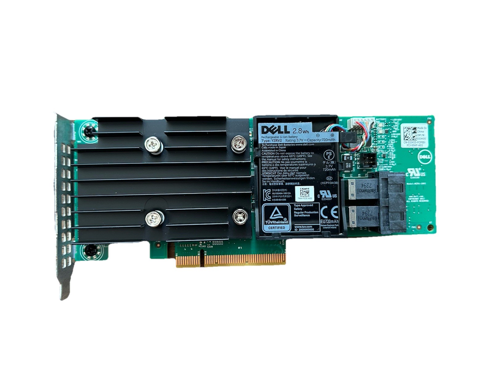 Dell 3JH35 DPNHJ 1M71J PERC H740P 12Gb/s SAS Raid Controller Card Low Profile