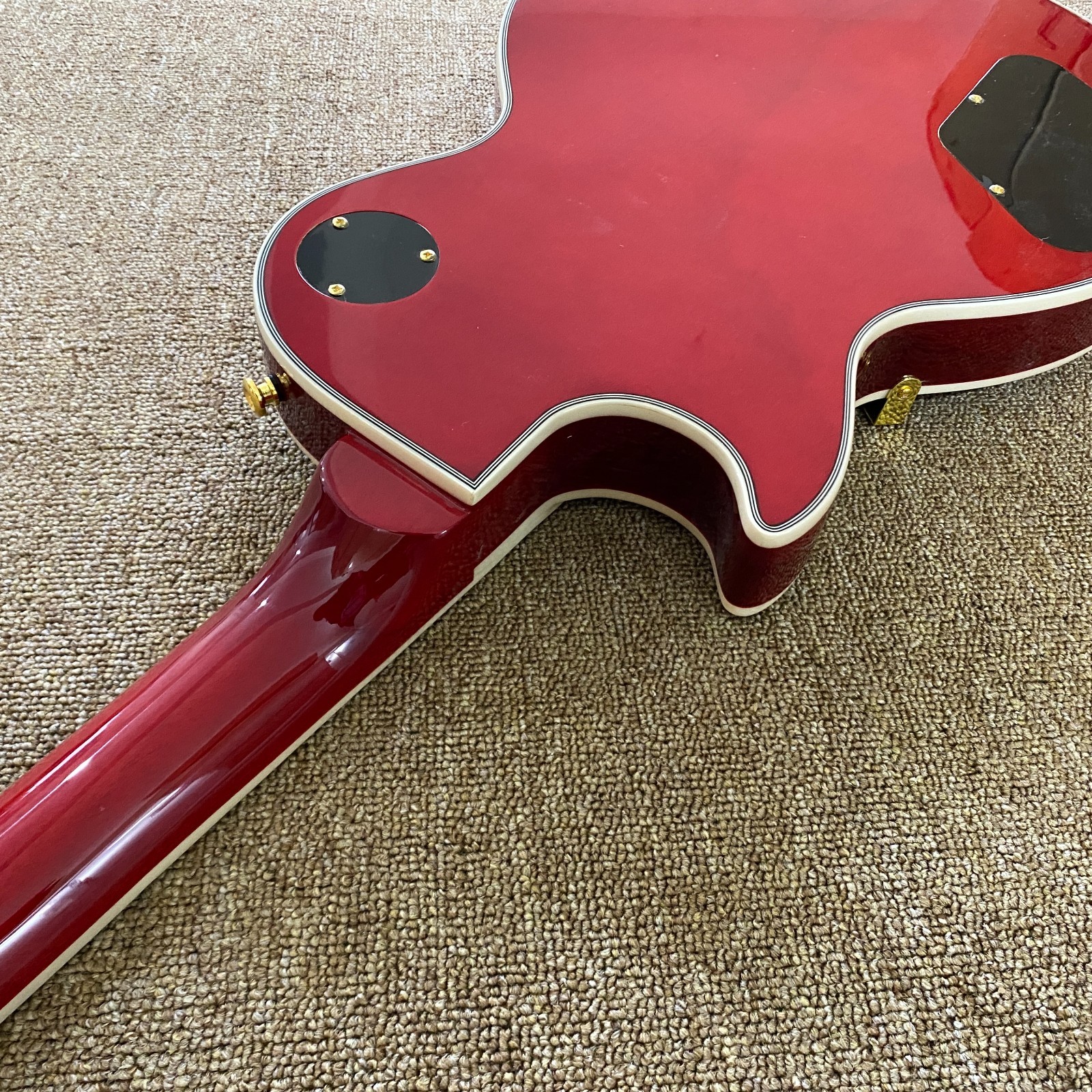 Ship from US LP Electric Guitar Mahogany Body Flame Maple Top only one