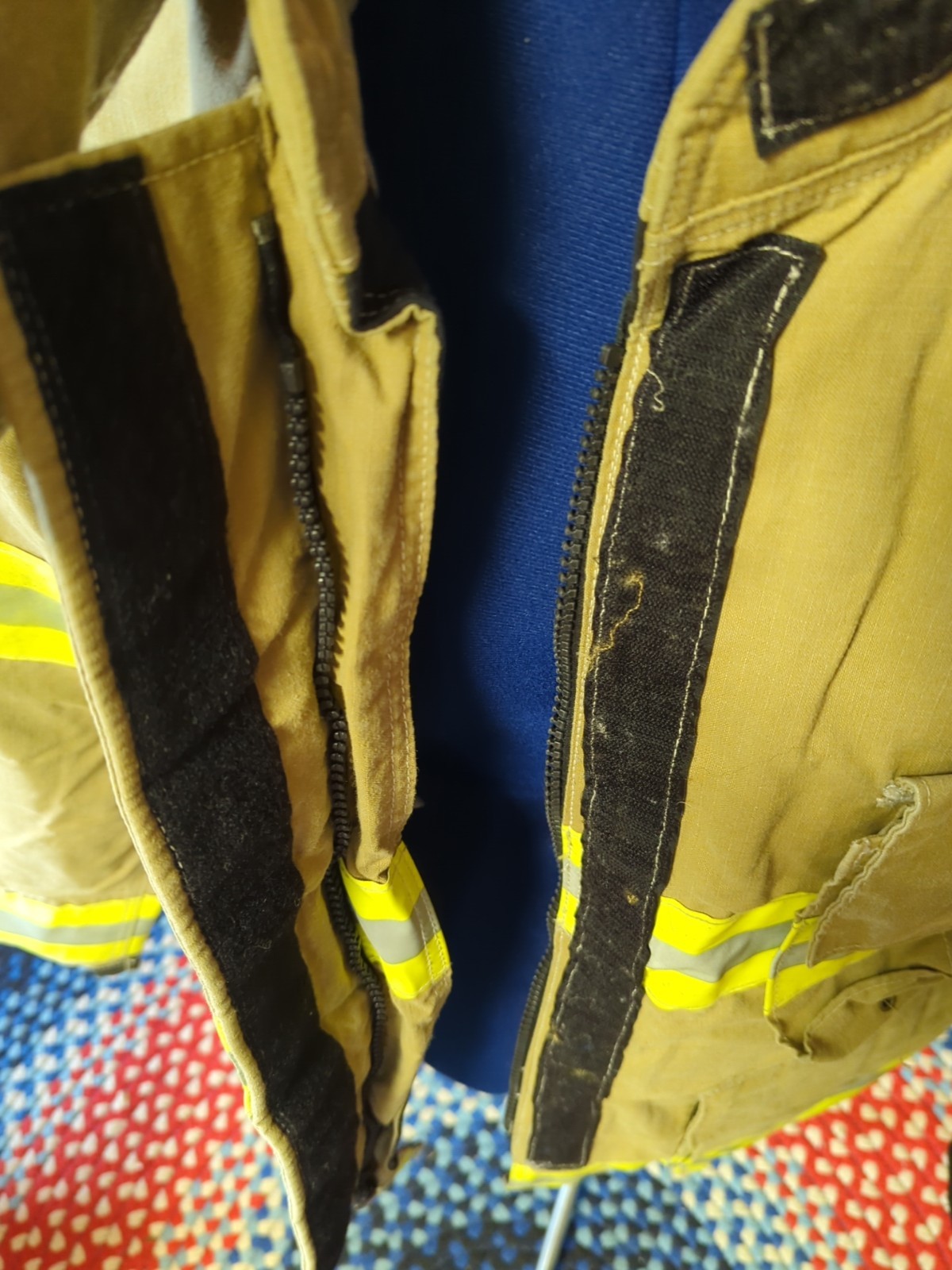 Retired Firefighter Turnout JACKET FIRE COAT USED Size 46X32X36 Navy Europe