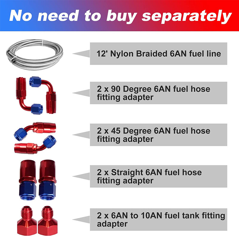 20 GALLON BLACK ALUMINUM FUEL CELL GAS TANK+CAP+LEVEL SENDER+STEEL FUEL LINE KIT