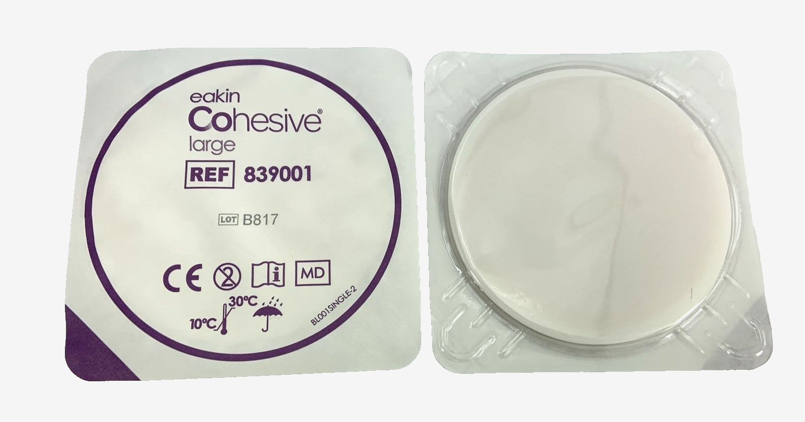 10 Convatec 839001 Eakin Cohesive Seal LARGE 3-7/8" Exp. 2025-26 *See Note