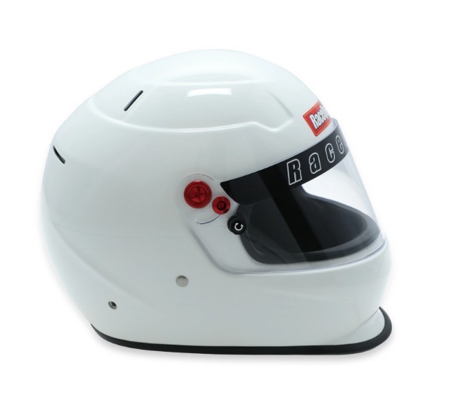 RaceQuip 277113 PRO25 SA2025 Large Gloss White Full Face Helmet IMCA USRA