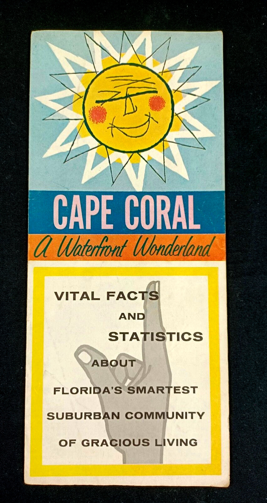 Vtg 1961 CAPE CORAL FLORIDA Brochure CALOOSAHATCHEE RIVER General Homesites Info