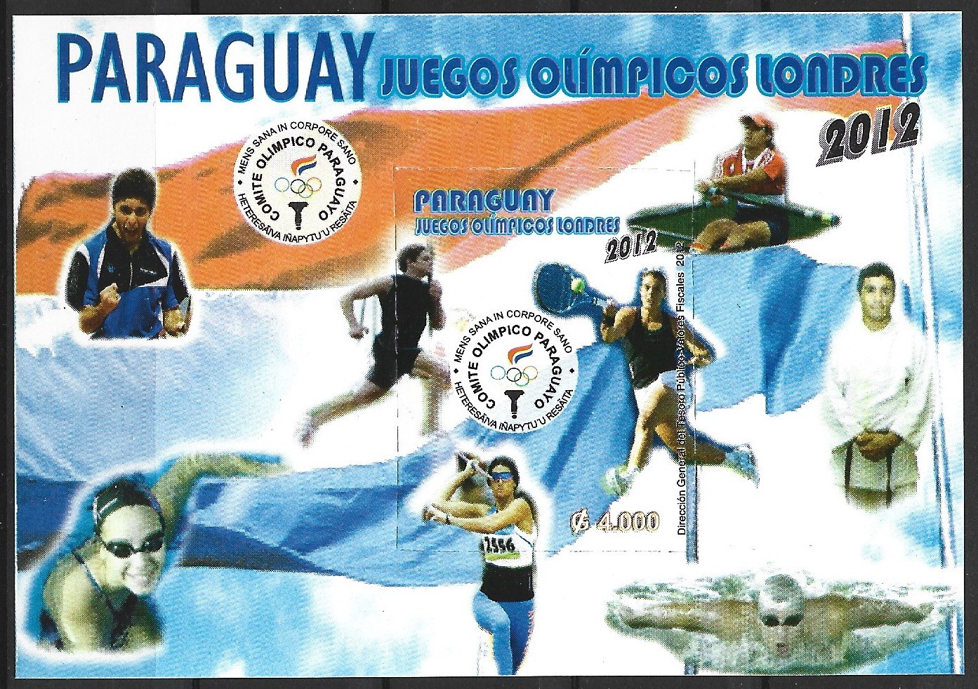 Paraguay - London Summer Olympics Block 491 MNH 2012 Mi. 5153