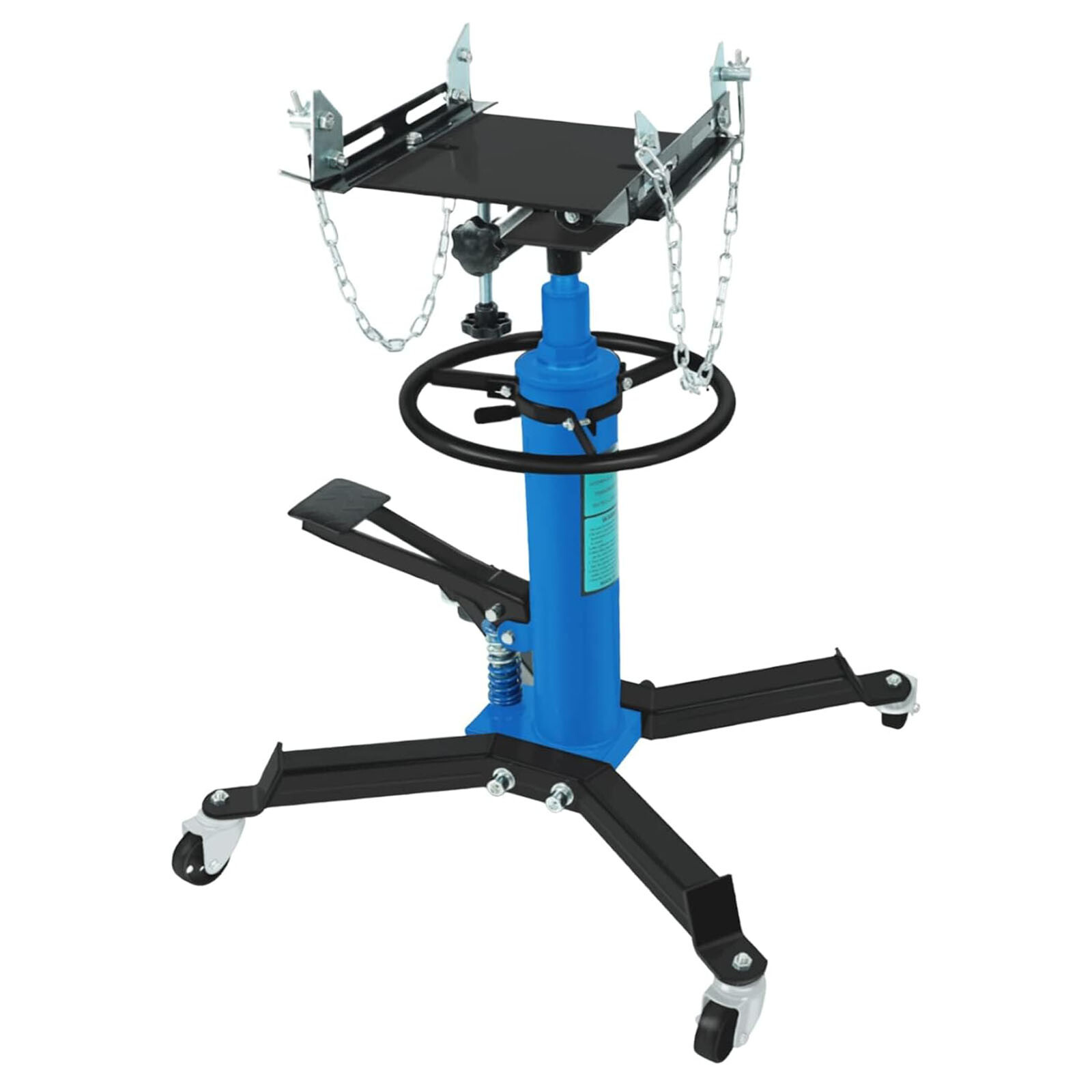 2 Stage Transmission Jack,2 Stage Hydraulic 1660lbs, 360° Swivel Wheel