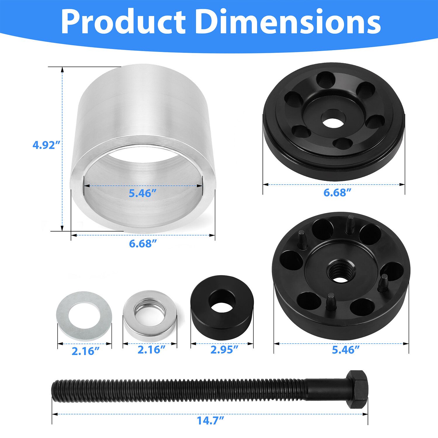 Narrow Bushing Installation Tool Replace Part # S24736 - TRB5914-T