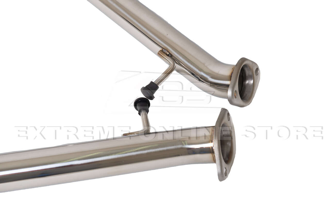 For 21-Up Lexus IS300 IS350 Muffler Delete Axle Back Dual Tips Exhaust Pair