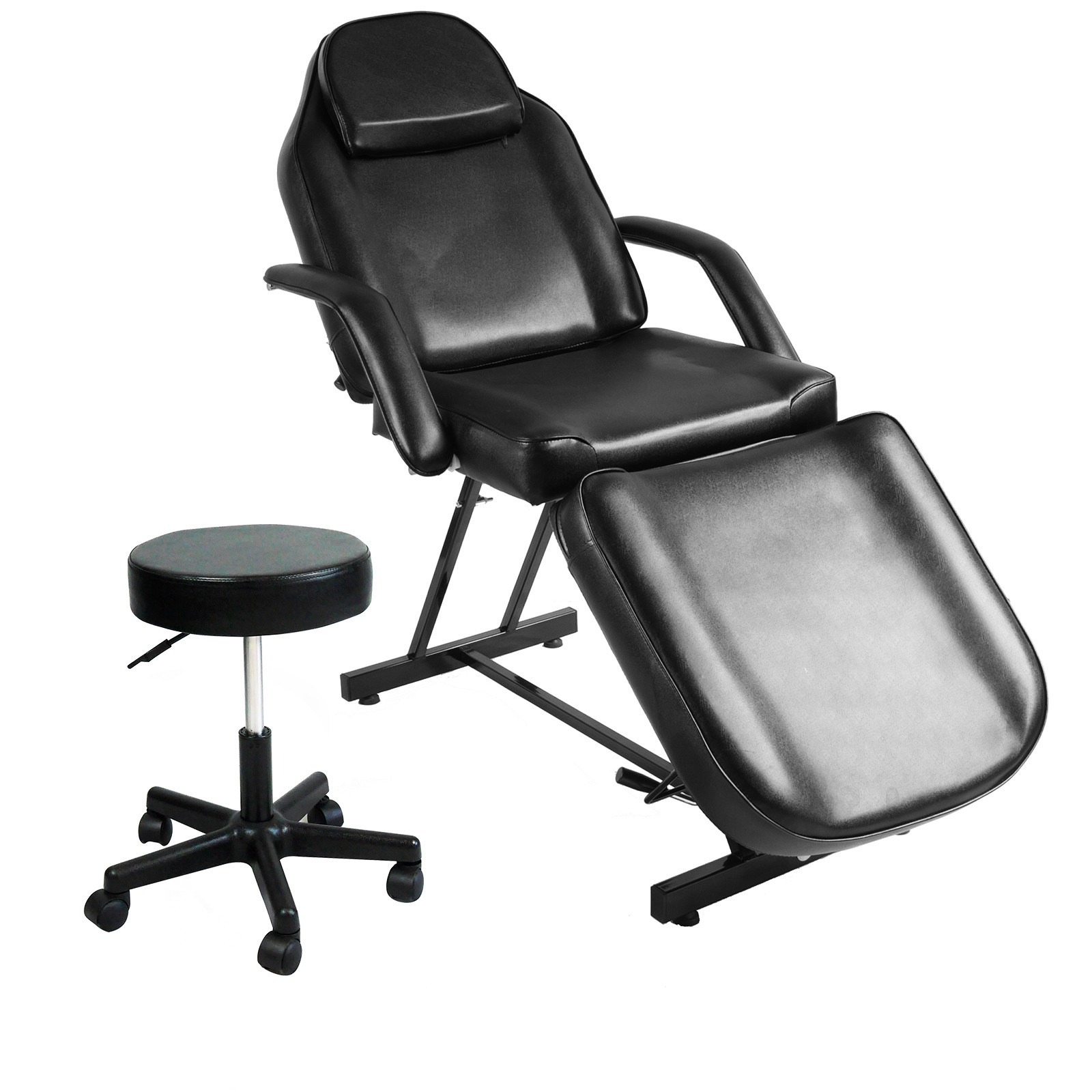 Tattoo Massage Bed Beauty Barber Chair Adjustable Hydraulic Stool Facial Salon