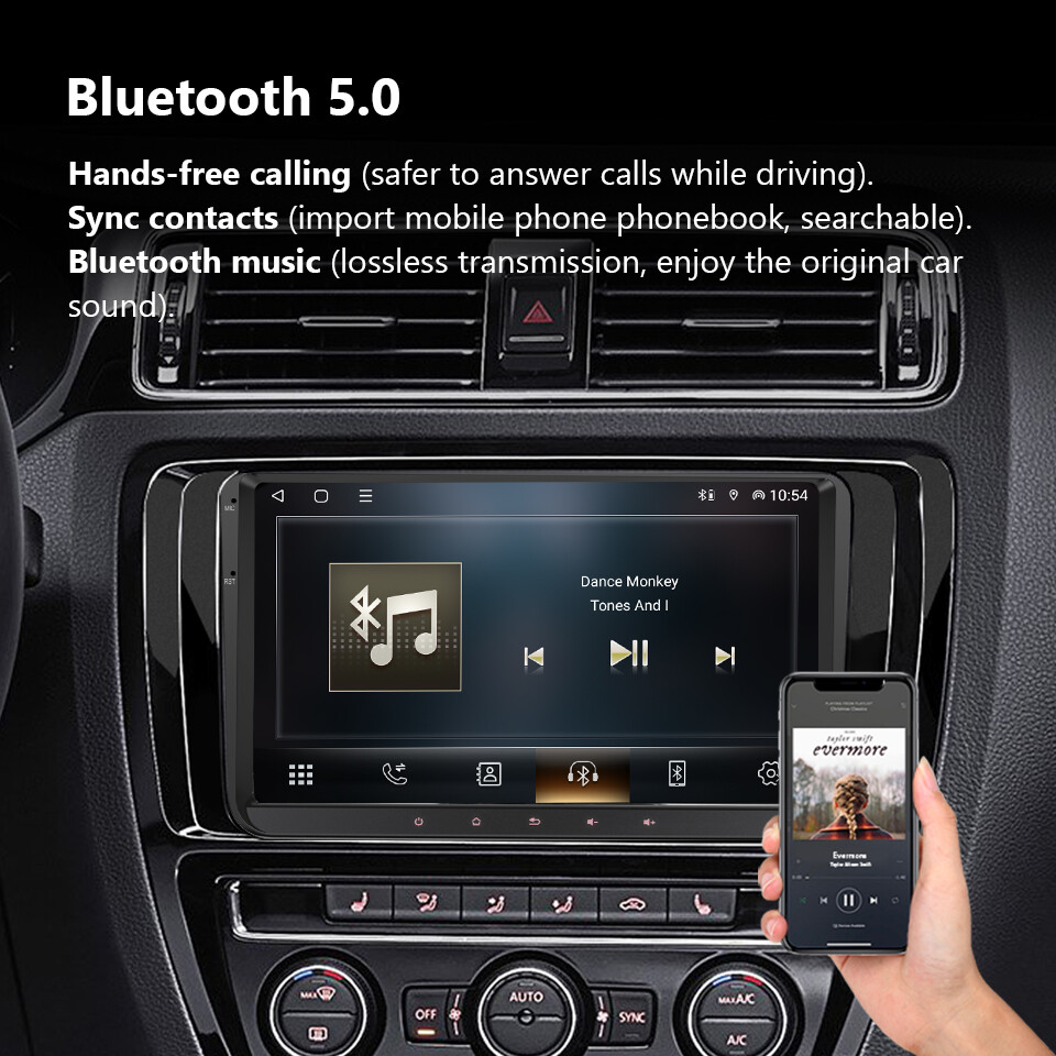 Octa Core 9" Android Car Stereo Radio CarPlay GPS DSP For VW Jetta Passat Golf 6