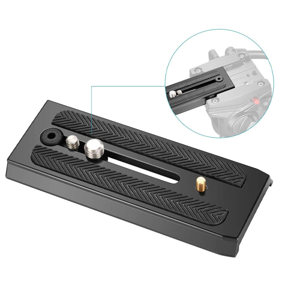 90/120mm Aluminum 501PL Quick Release Plate For Manfrotto 501 500AH For Benro US