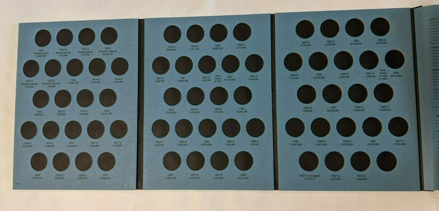 Buffalo Nickels 5c Album Coin Folder Whitman Collection 1913-1938 NEW 9008