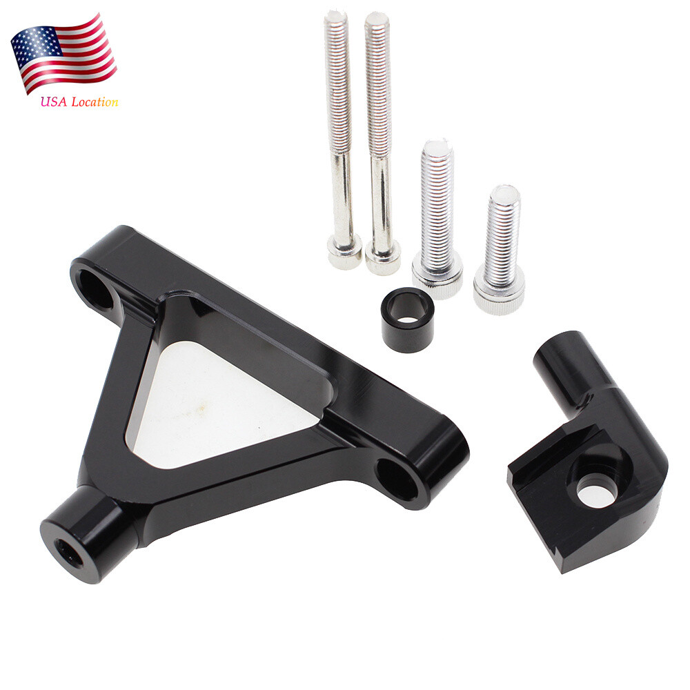 For Ninja ZX10R 2004-2005 Steering Damper Stabilizer Bracket Mount Holder CNC