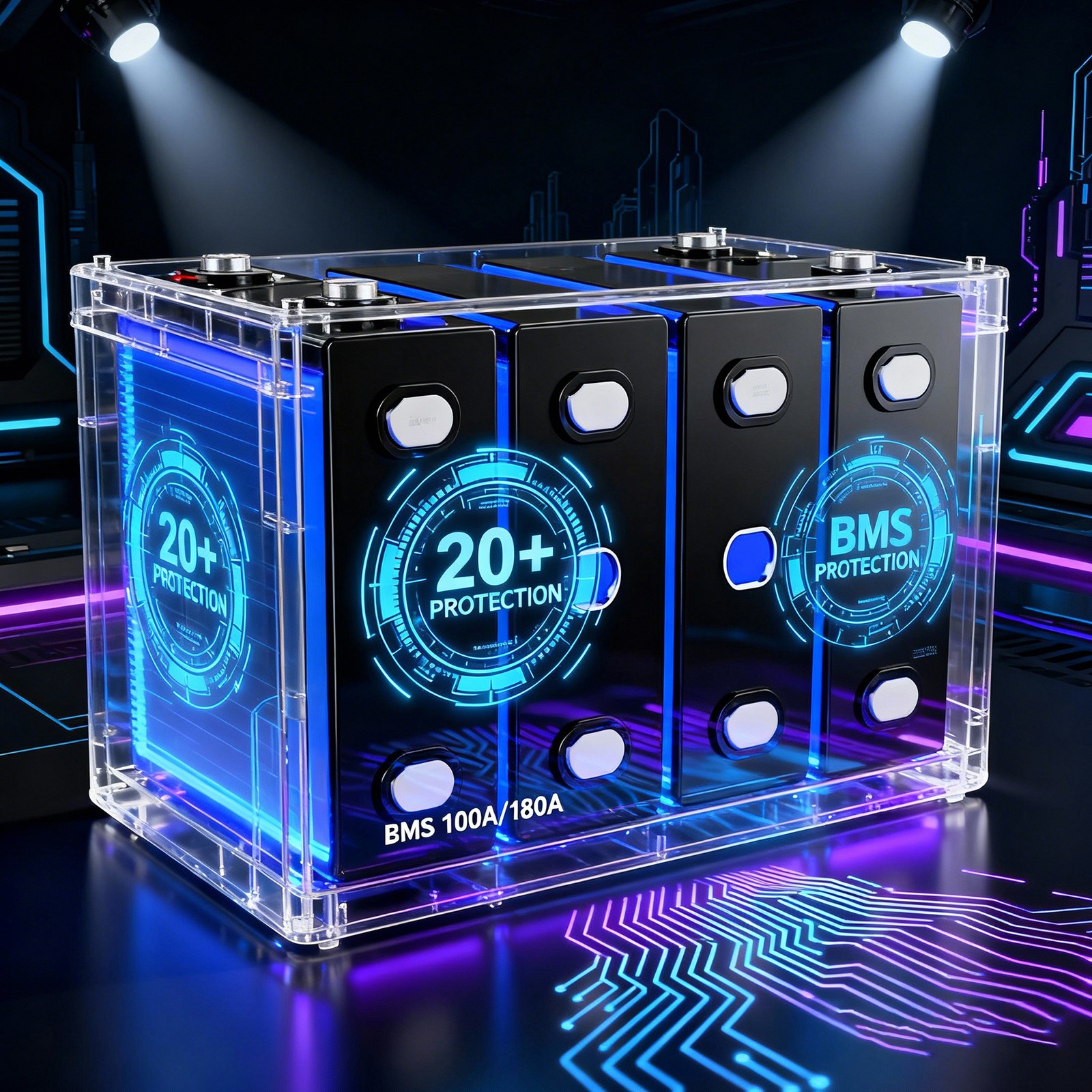 12V 100Ah LiFePO4 Lithium Battery 5000+ Deep Cycle For RV Marine Solar Off-grid