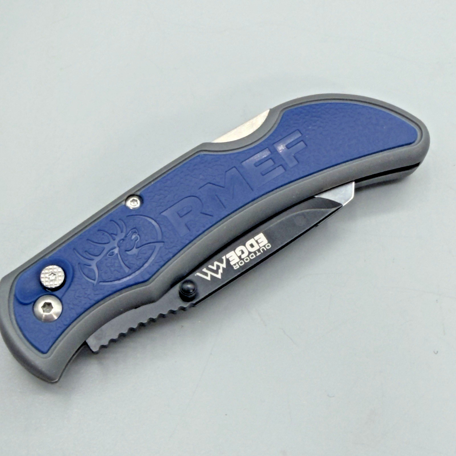 NEW RMEF Outdoor Edge Knife Set NIB Never Used Extra Blade