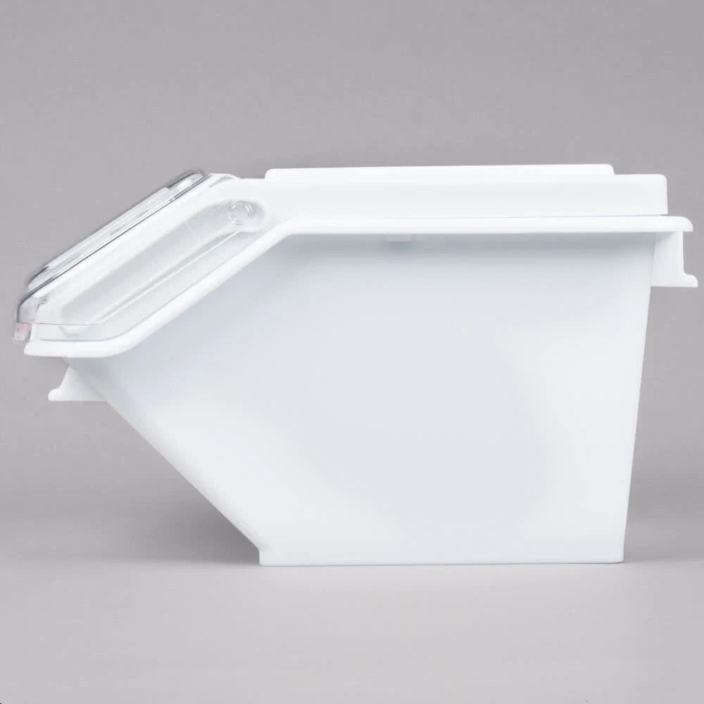 Rubbermaid 2.6 Gallon Small Shelf Ingredient Bin with 1/2 Cup Measuring Scoop