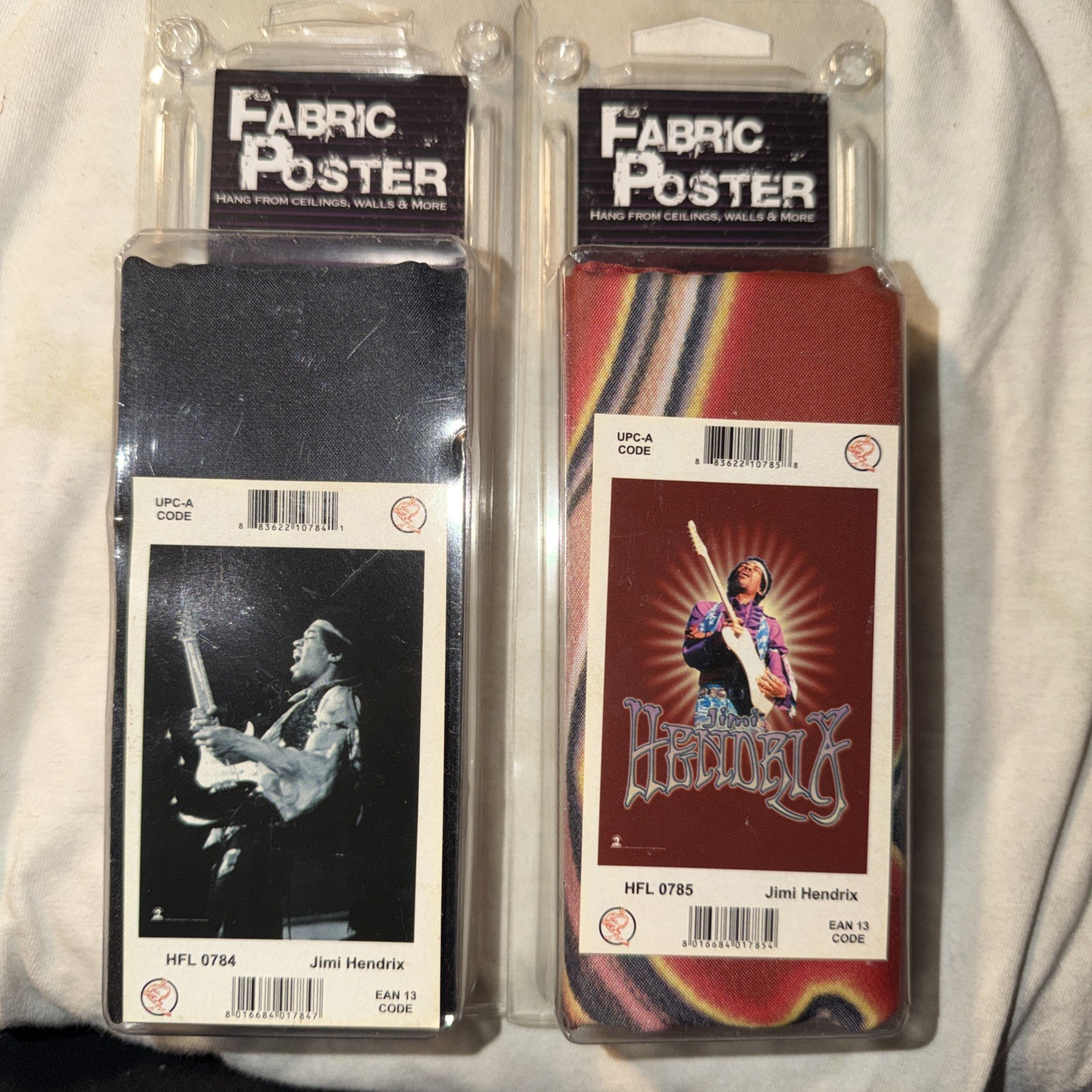 Jimi Hendrix - Officially Licensed Fabric Posters (2) - Factory Sealed 30”x40”