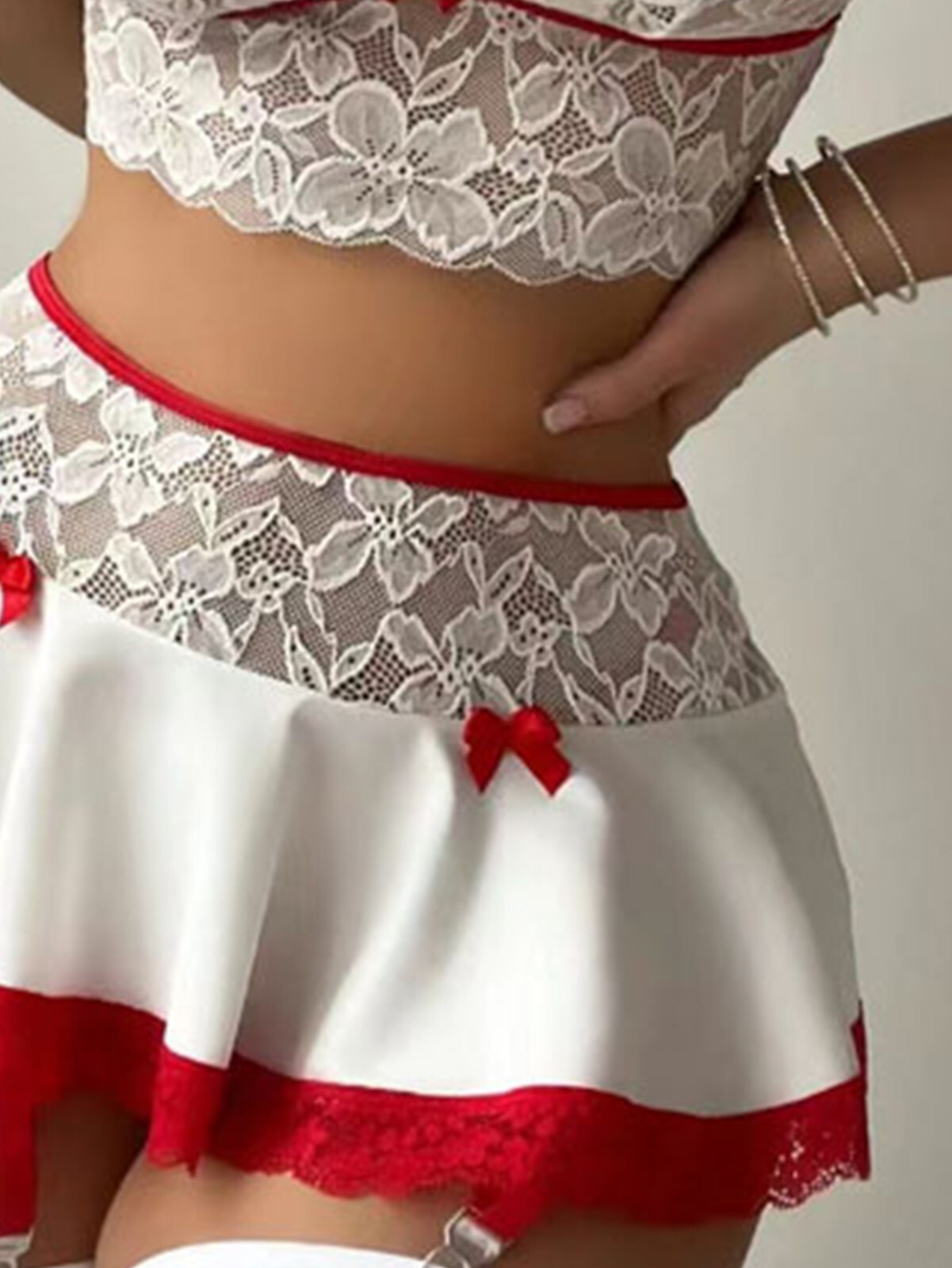 Women's Sexy-Lingerie G-String Lace Sleepwear Dress Babydoll Nightwear Underwear