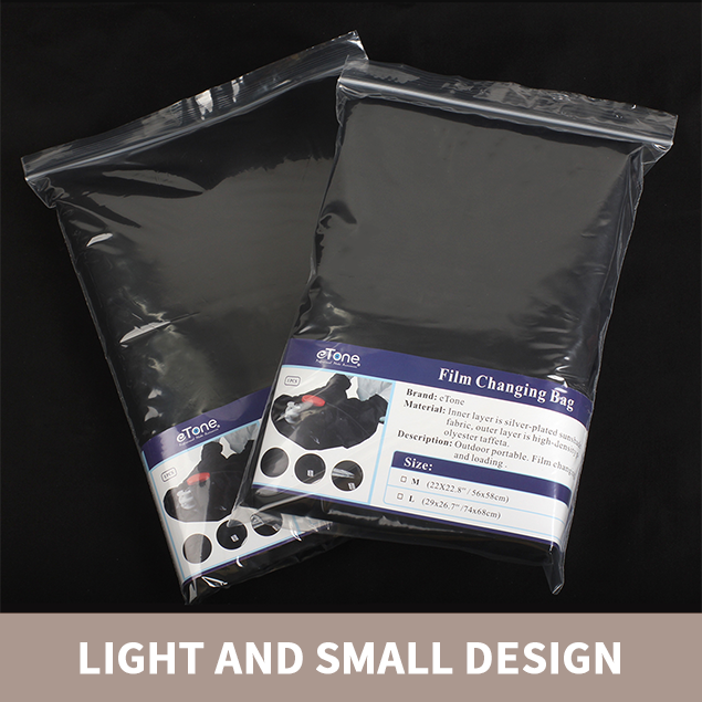 Big Negative Roll Film Changing Bag Processing Darkroom Tent Double Layer Load