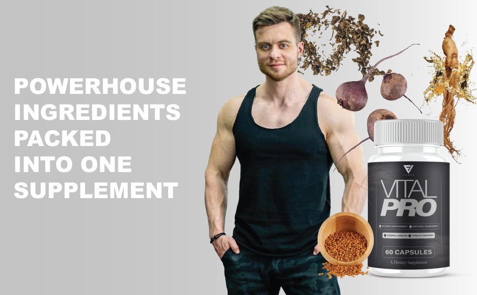 (3 Pack) Vital Pro Capsules, Vital Pro Performance Supplement (180 Capsules)