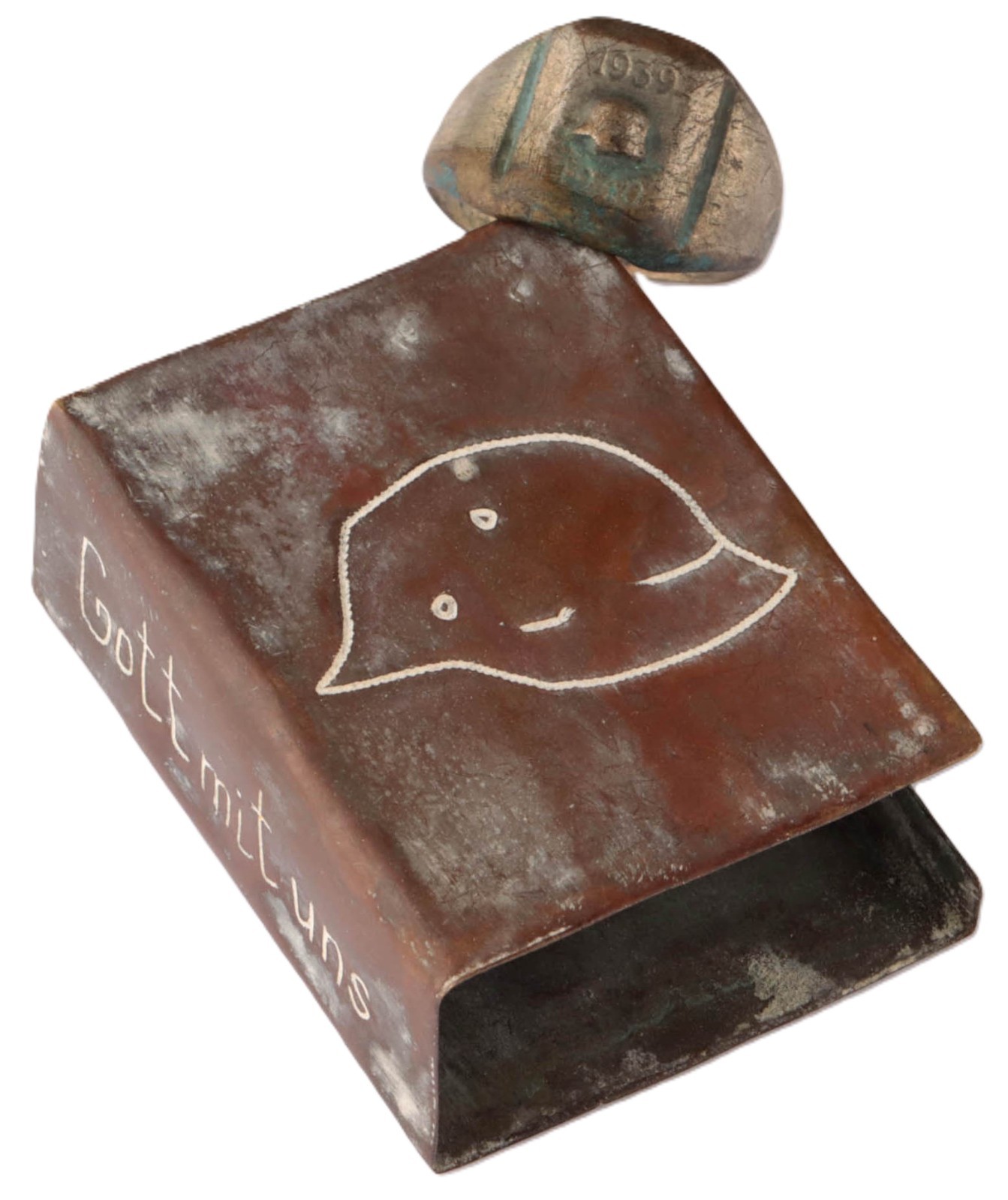 German WW2 Clip for Matchbox matches WWII Trench art Ring Engraving Military Set