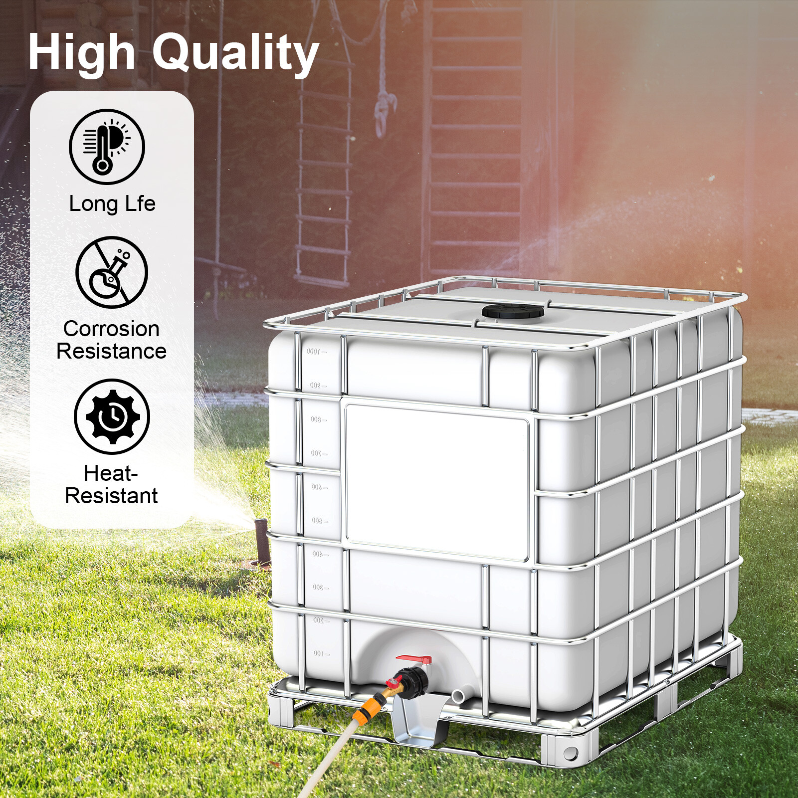 275-330 Gal IBC Tote Water Tank Hose Adapter 3 Sizes Brass Valve Connector