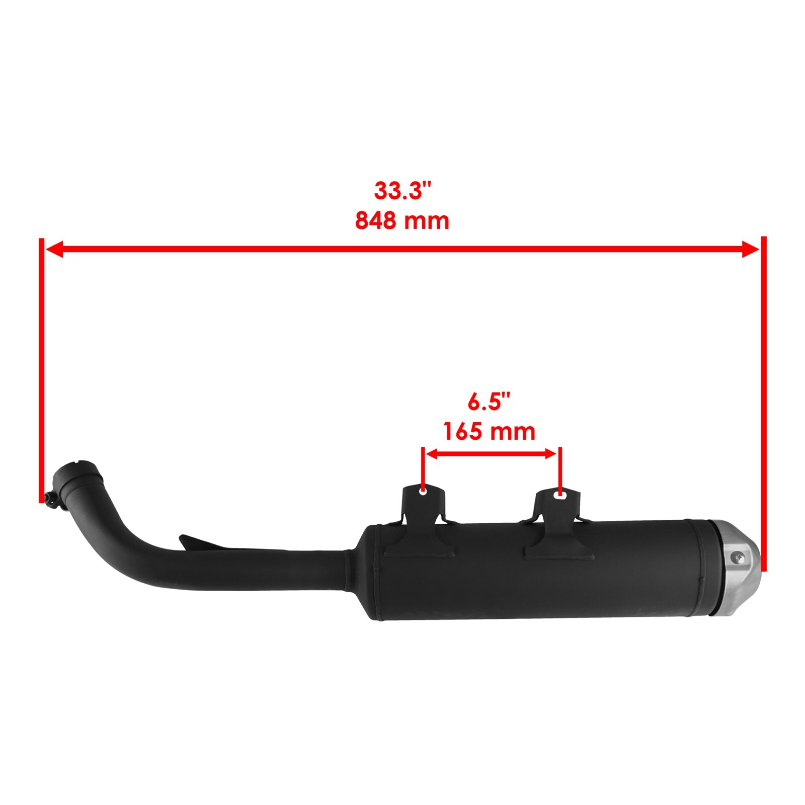 Exhaust Muffler For Yamaha Raptor 700 YFM700 2015-2026 w/ Gasket New
