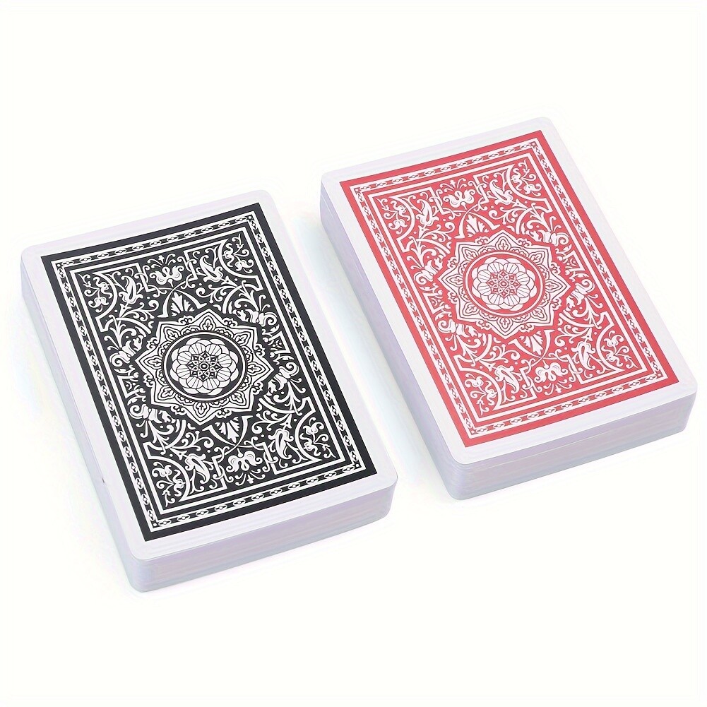 Playing Cards Large Print Jumbo Index 12 Decks of Cards Poker Size 6 Red 6 Black