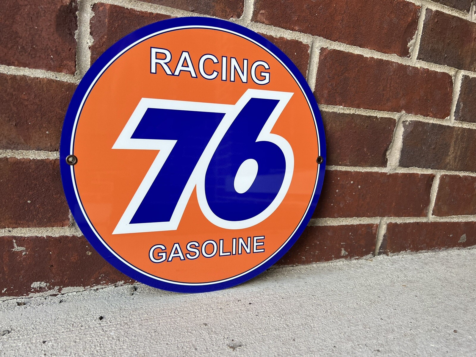 76 Union Oil gasoline racing vintage sign