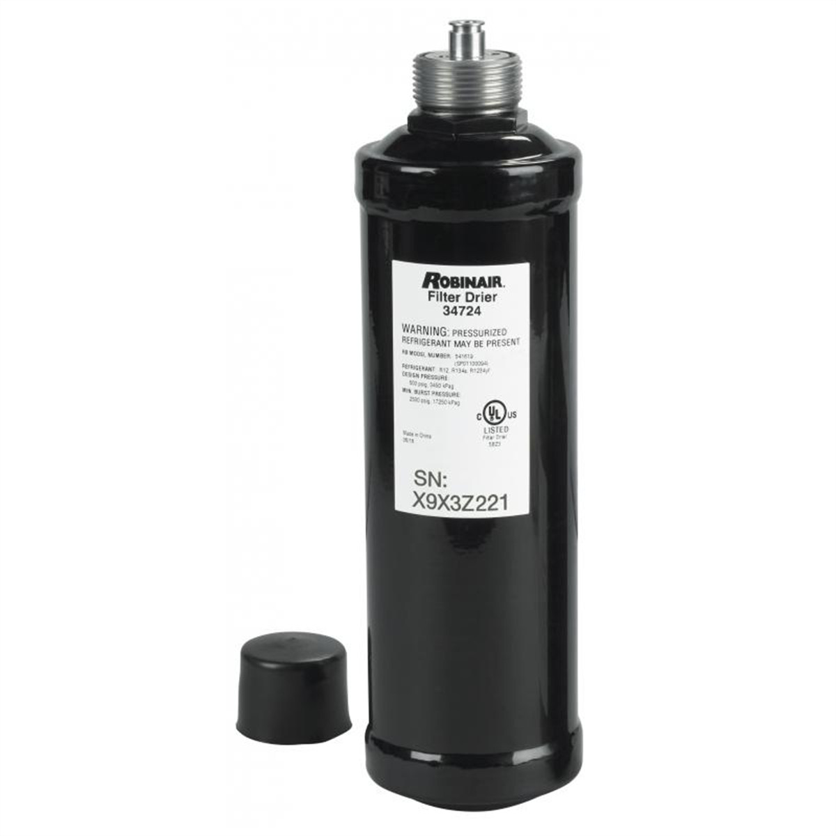 Robinair 34724 Spin On AC Filter Drier Moisture Acid Removal for Service Units