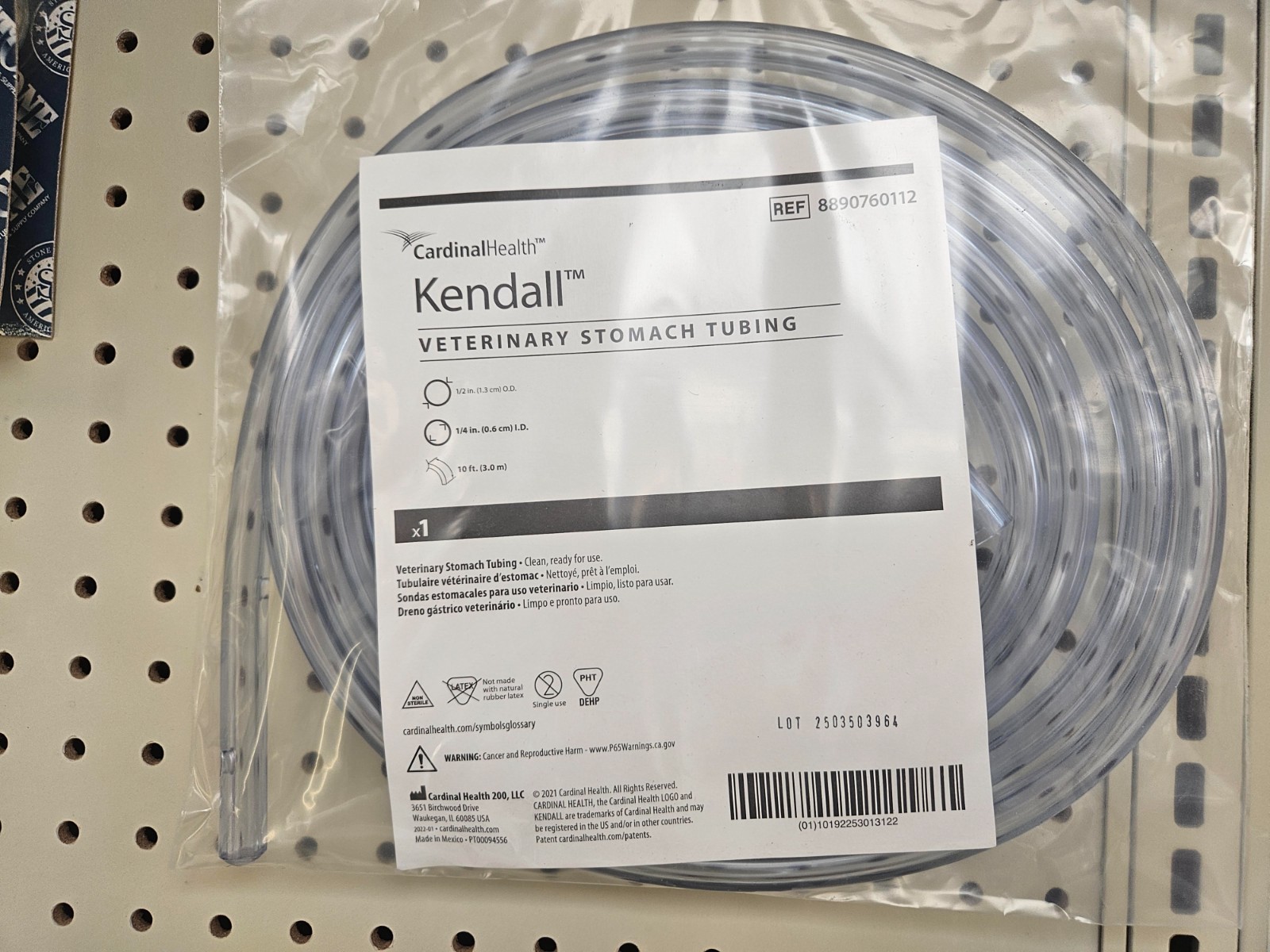 Veterinary Stomach Tube 10' Bloat Drench Tube Cows Calves Horses